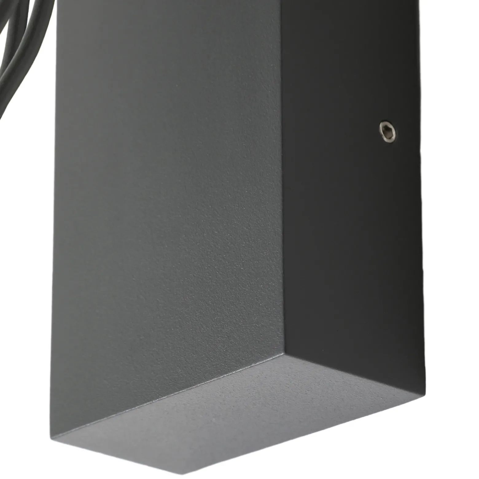 Lucande aplique de exterior Chandan, 30 cm, antracita, aluminio