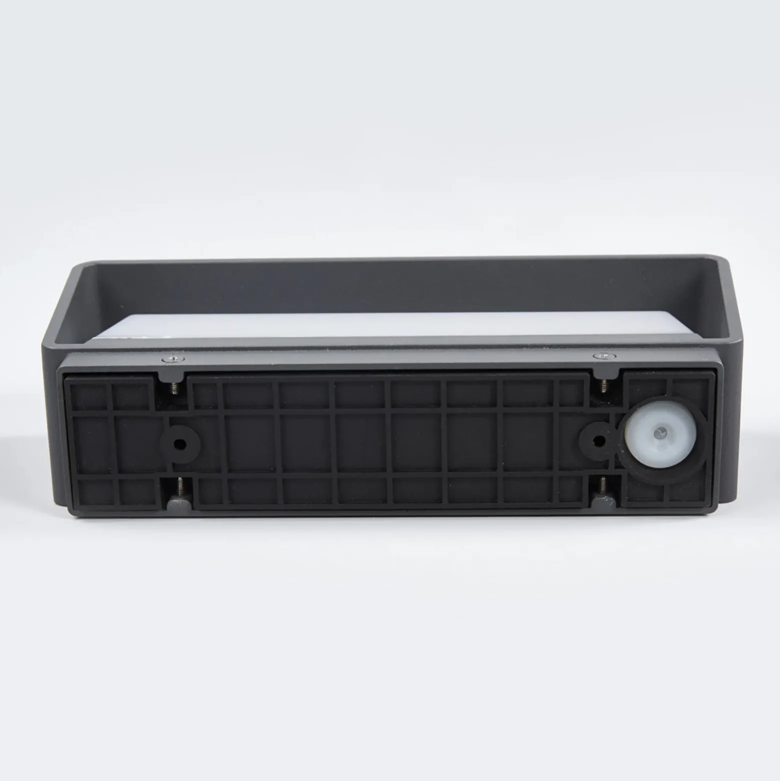 Lucande Aplique de exterior LED Midvig, gris oscuro, angular, IP65