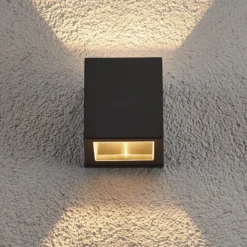 Lucande aplique de exterior Maurice, antracita, metal, IP54
