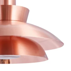 Lucande Aplique de exterior Thais, color cobre, acero inoxidable