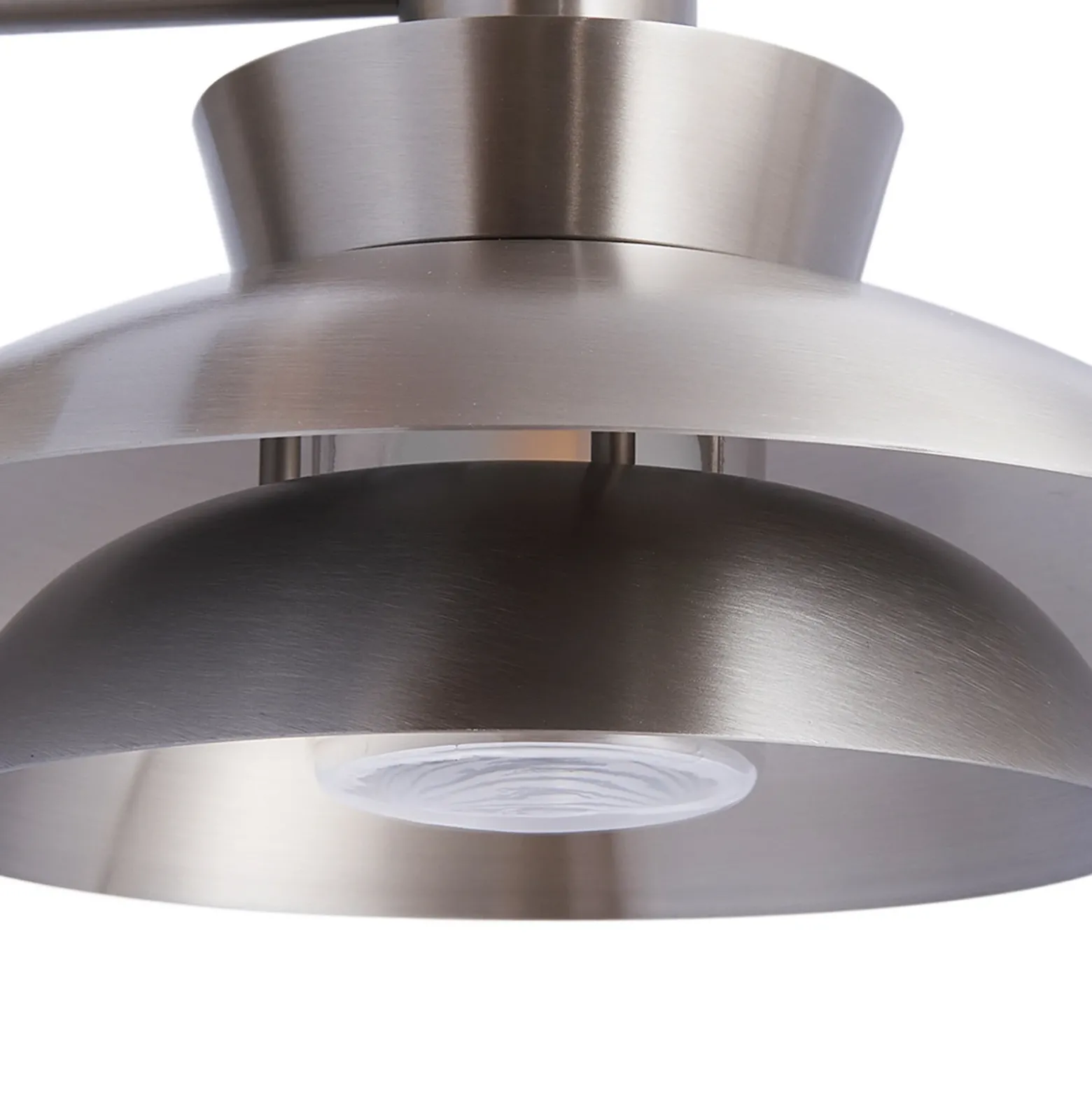 Lucande Aplique de exterior Thais, acero inoxidable, Ø 25 cm
