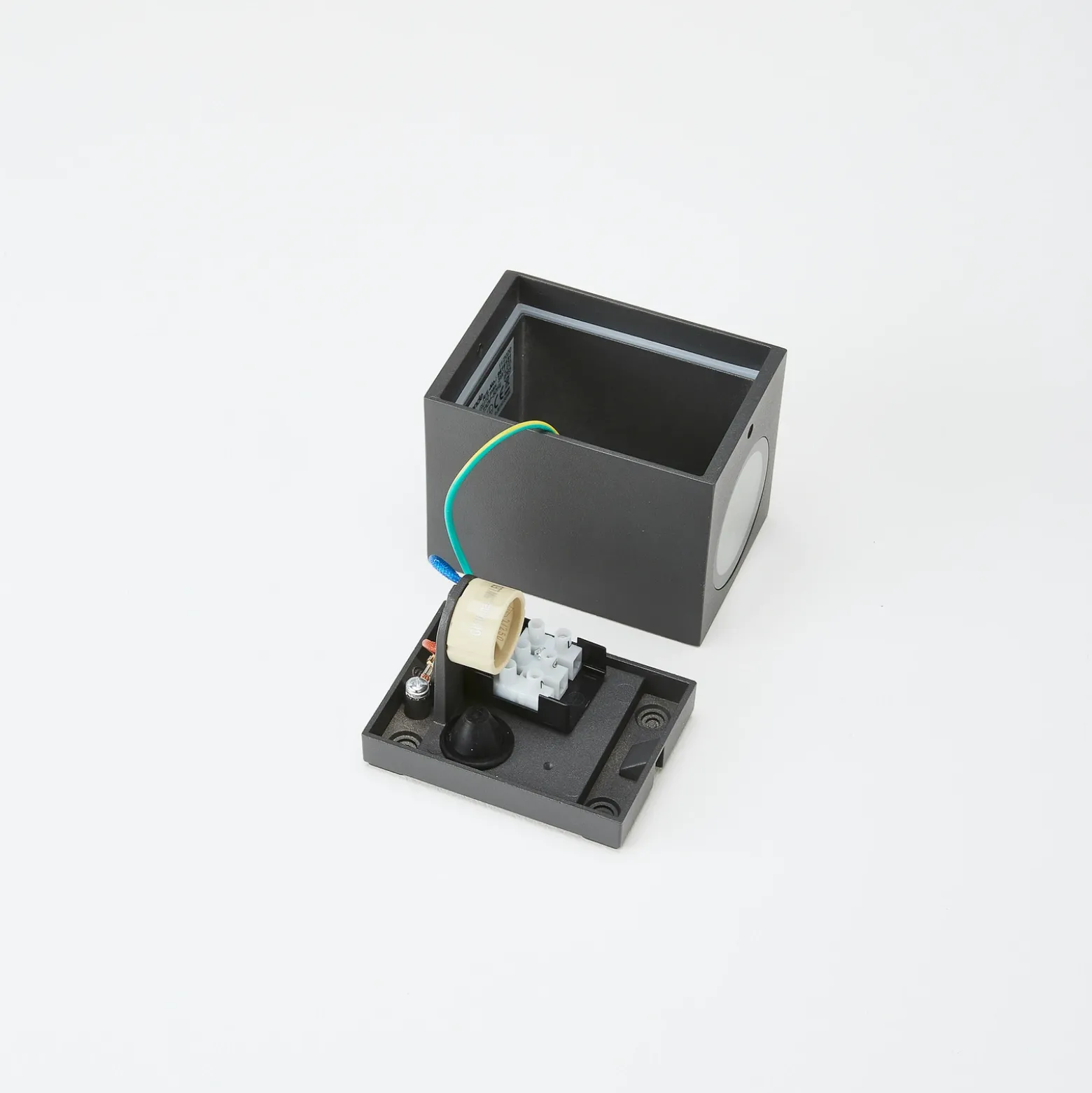 Lucande aplique de exterior Xava, downlight, antracita, GU10