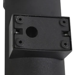 Lucande aplique de exterior Zanta, altura 19,7 cm, IP65, negro
