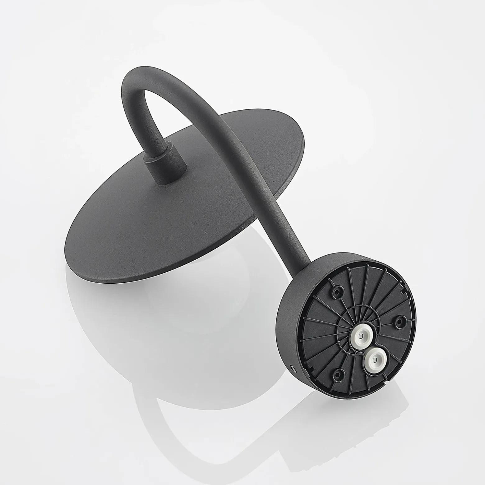 Lucande aplique de exterior Zamalino, 31 cm, antracita, sensor