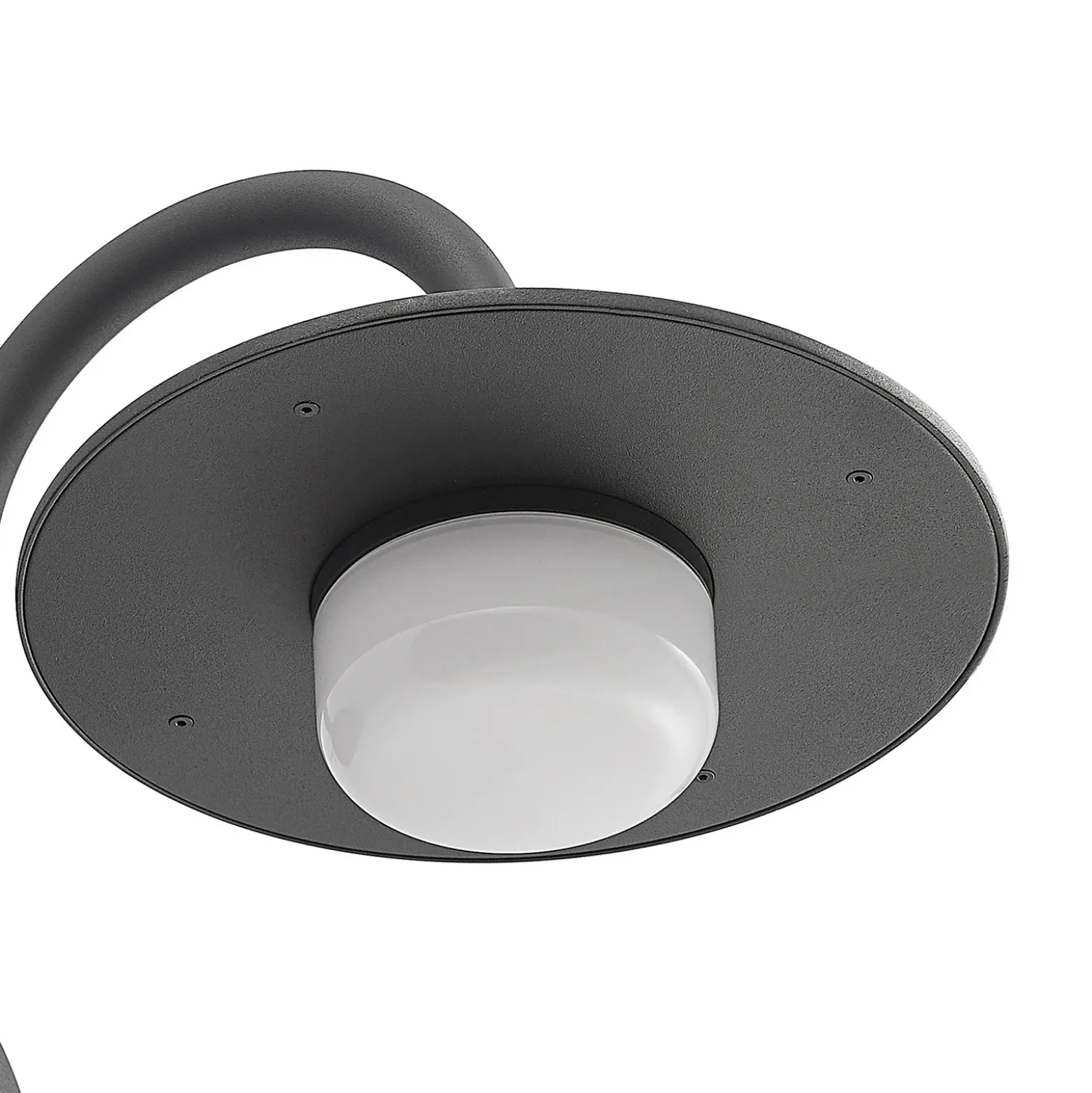 Lucande aplique de exterior Zamalino, 31 cm, antracita, sensor