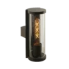 Lucande aplique de exterior Zanta, altura 28,2 cm, IP65, negro