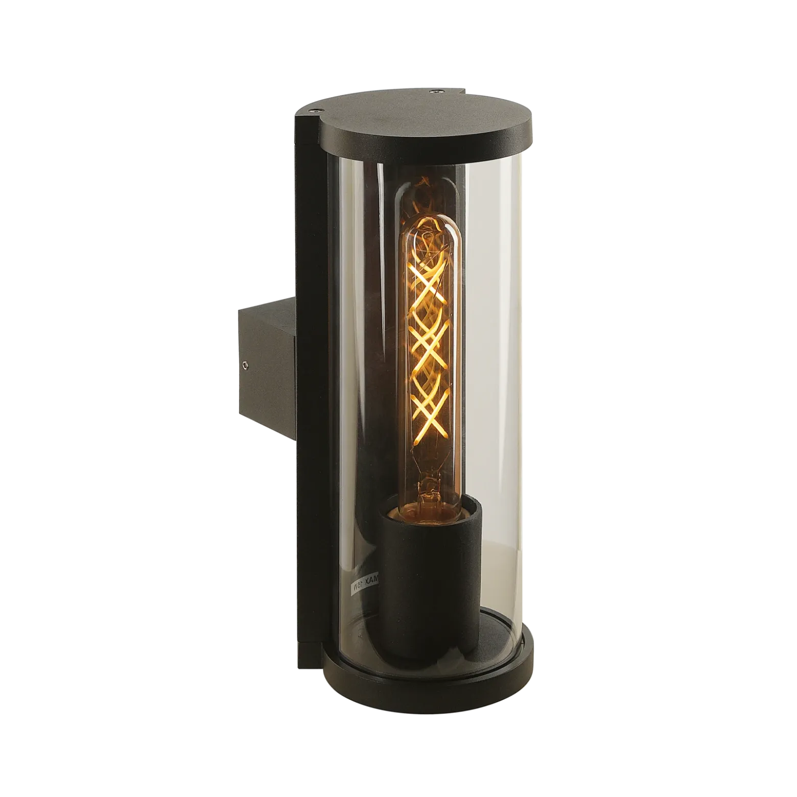 Lucande aplique de exterior Zanta, altura 28,2 cm, IP65, negro