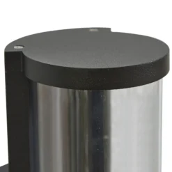 Lucande aplique de exterior Zanta, altura 28,2 cm, IP65, negro