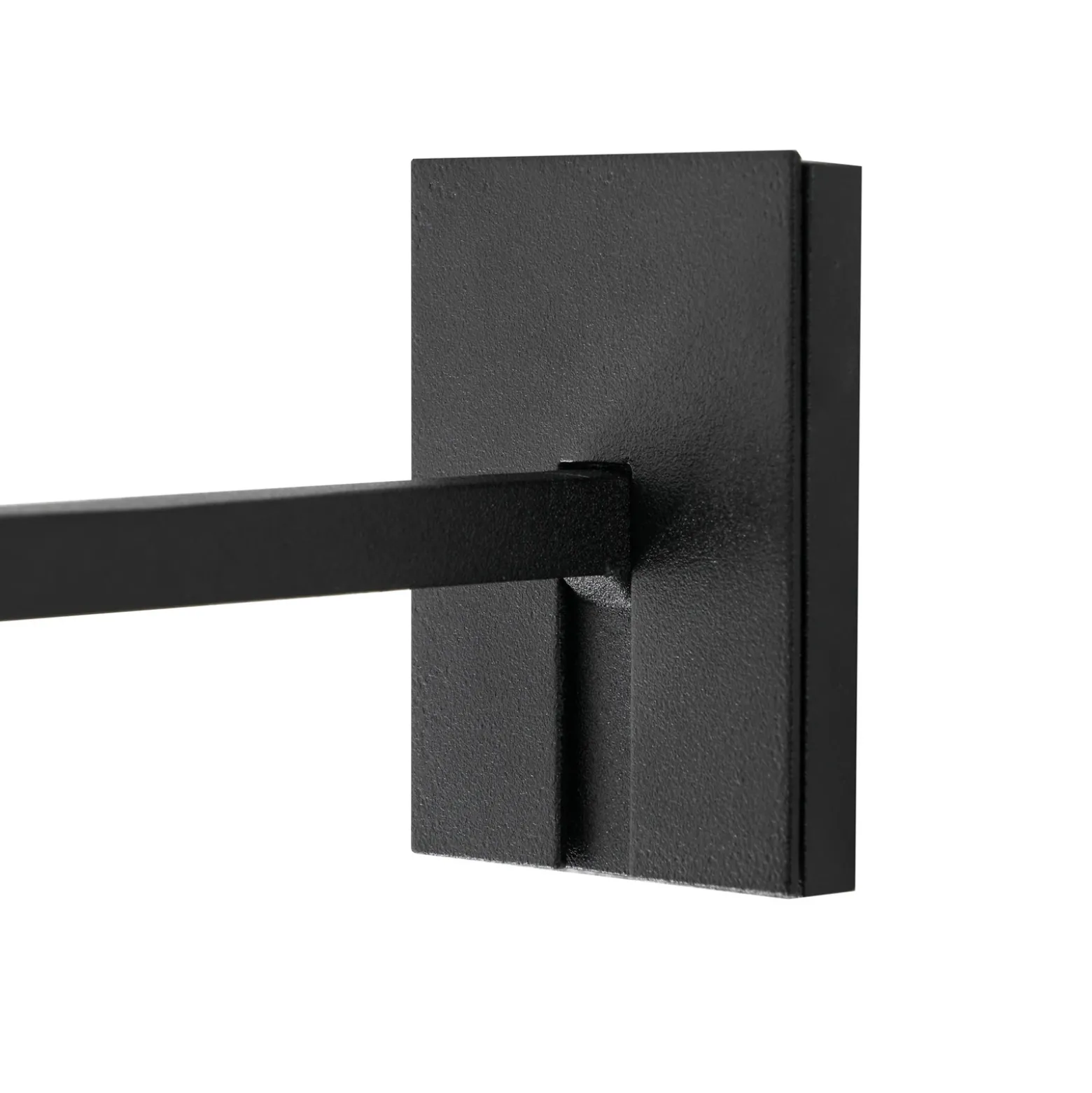 Lucande Aplique de pared LED Tilena, angular, negro, aluminio