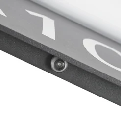 Lucande aplique LED con número de casa Kalero, sensor crepuscular, CCT