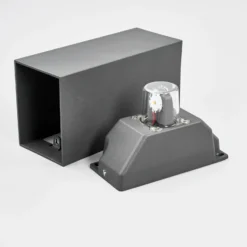 Lucande Aplique LED para exterior Mikka, 17 cm, antracita, 2 luces.
