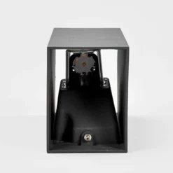 Lucande Aplique LED para exterior Mikka, 17 cm, antracita, 2 luces.