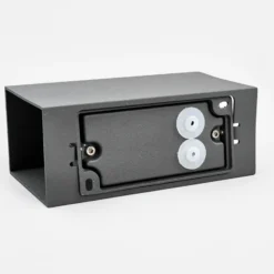 Lucande Aplique LED para exterior Mikka, 17 cm, antracita, 2 luces.