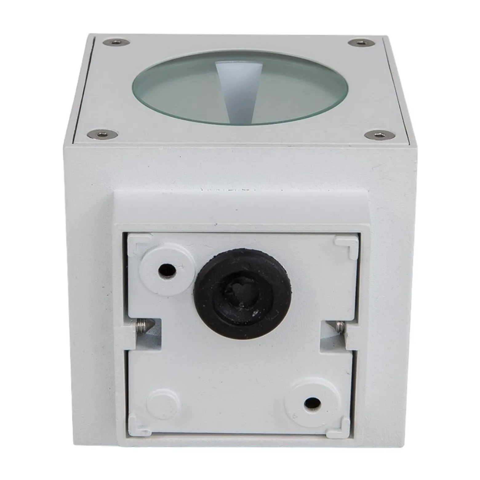 Lucande aplique LED para exterior Jarno, blanco, metal, 9 cm