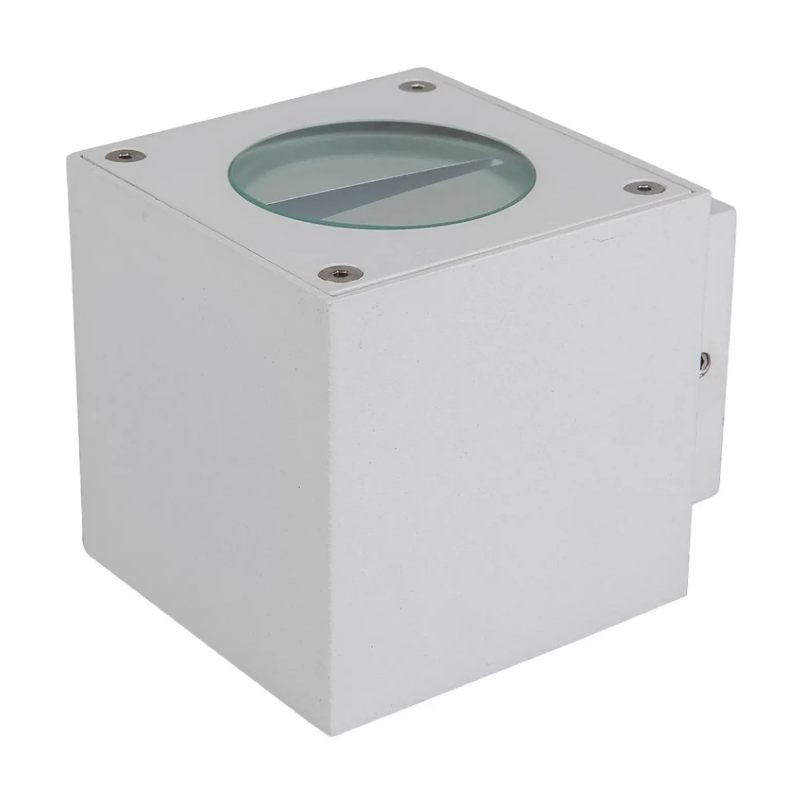 Lucande aplique LED para exterior Jarno, blanco, metal, 9 cm