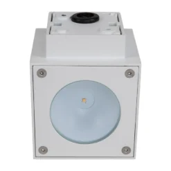 Lucande aplique LED para exterior Jarno, blanco, metal, 9 cm
