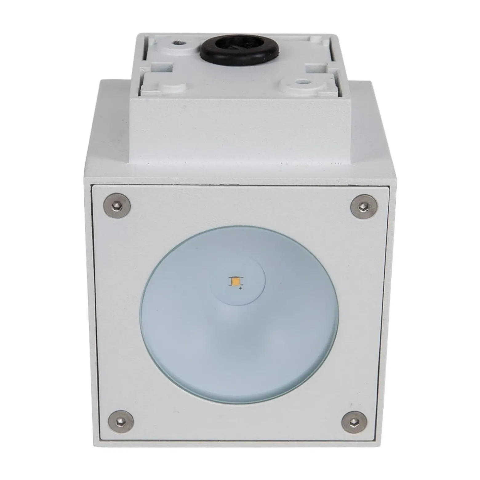 Lucande aplique LED para exterior Jarno, blanco, metal, 9 cm