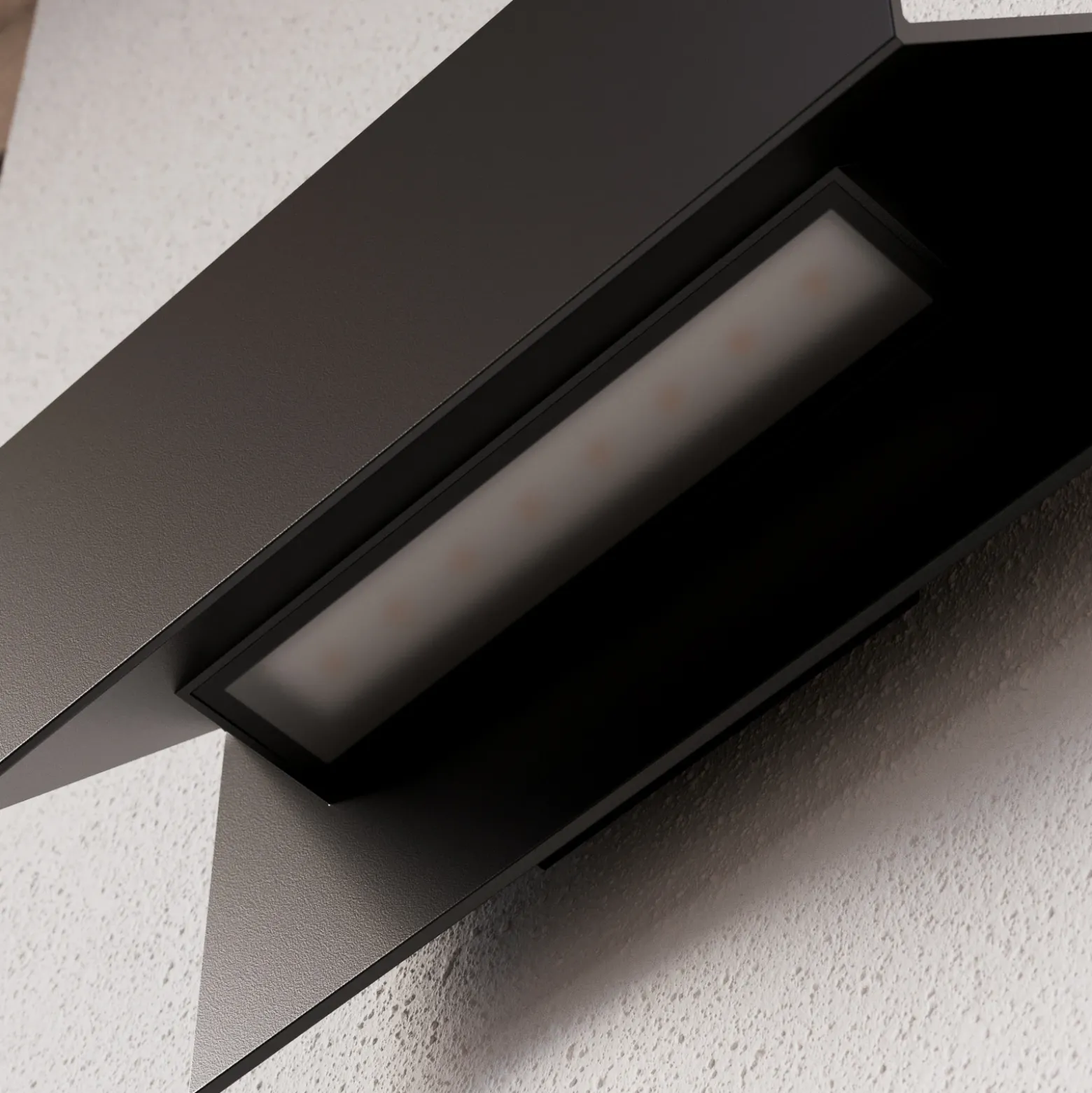 Lucande Aplique LED para exterior Meja, negro, metal, IP54