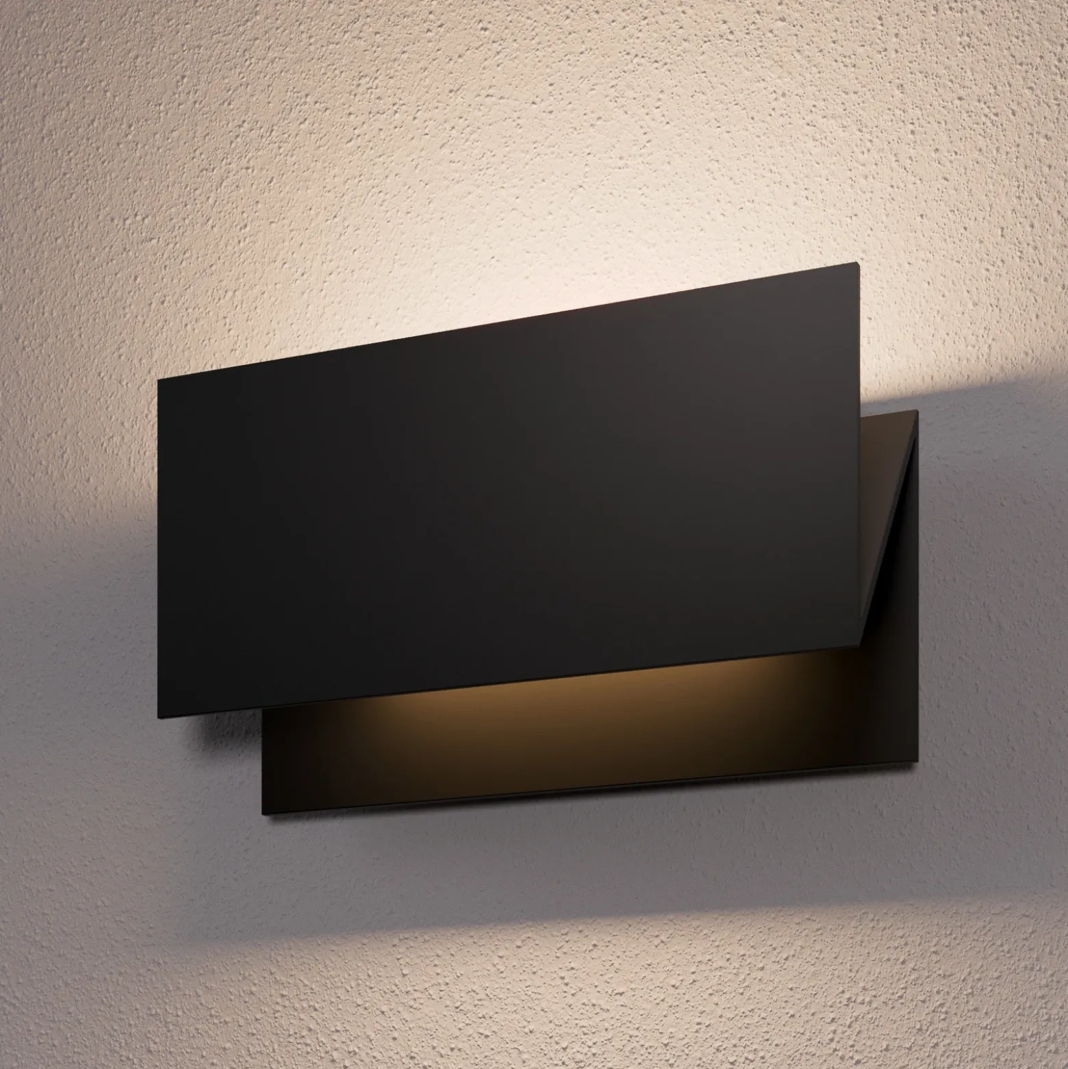 Lucande Aplique LED para exterior Meja, negro, metal, IP54