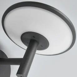 Lucande aplique LED para exterior Fenia, antracita, aluminio, IP65