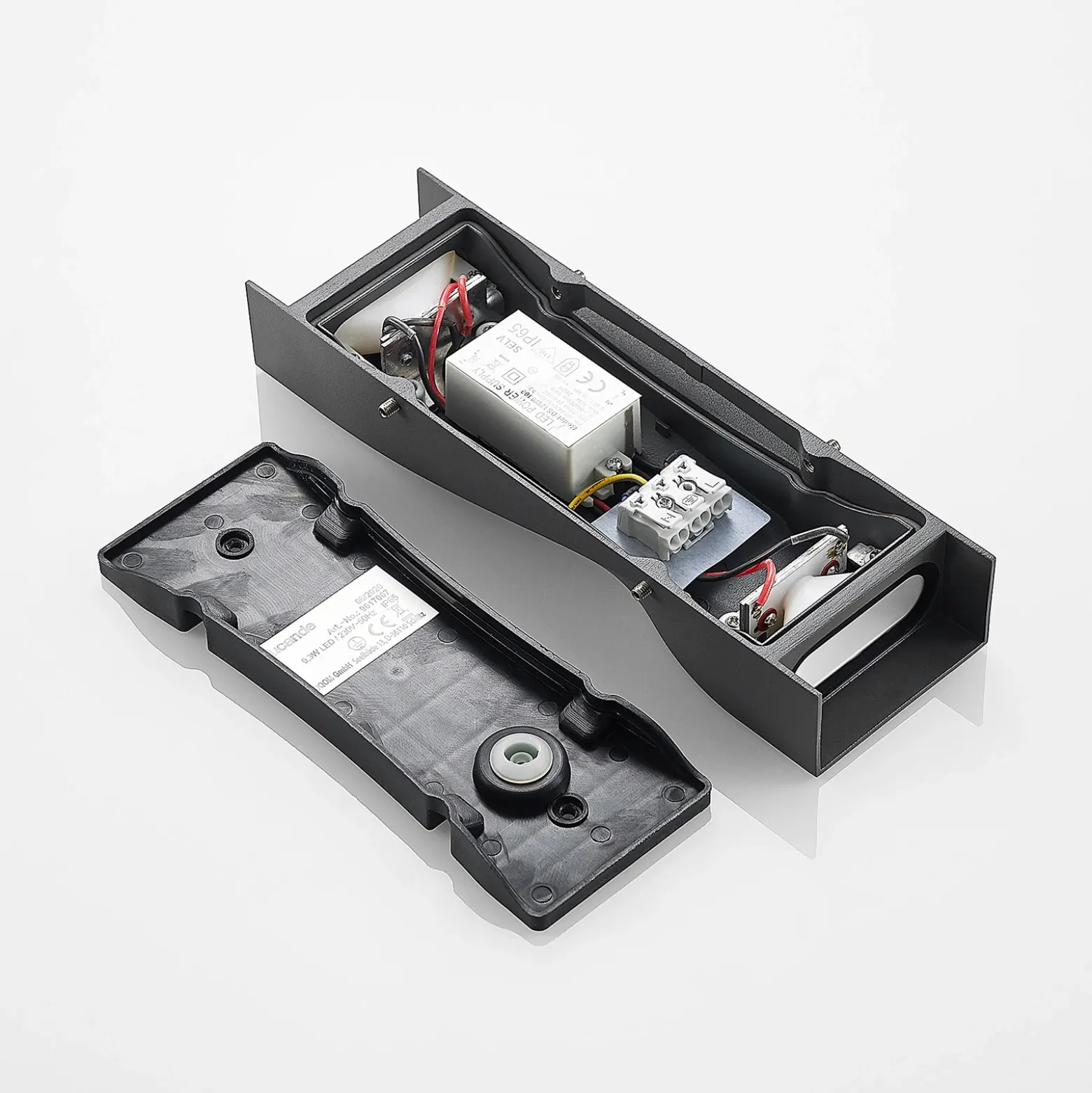 Lucande Aplique LED para exterior Tibelya, antracita, arriba/abajo, IP65