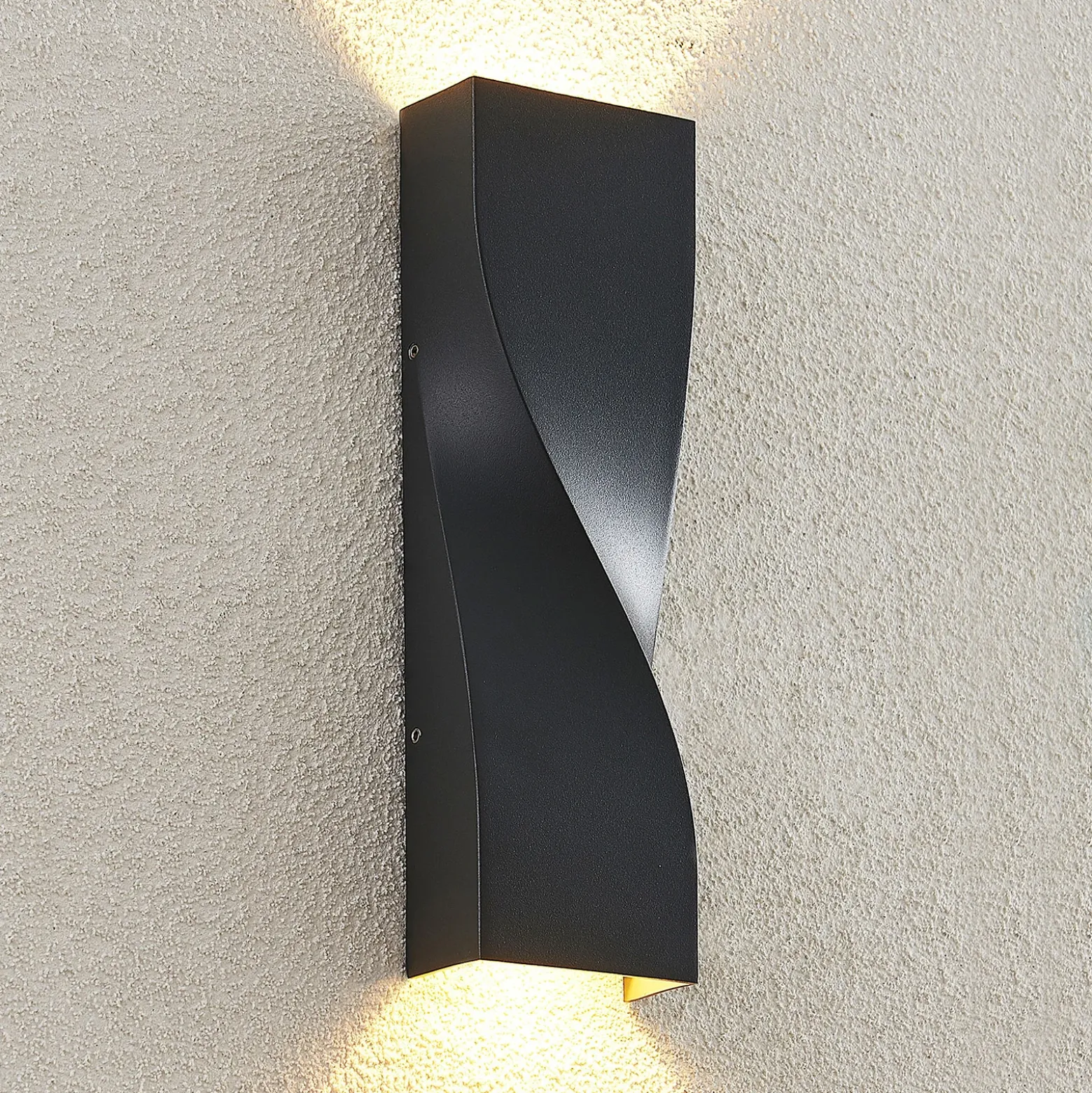 Lucande Aplique LED para exterior Tibelya, antracita, arriba/abajo, IP65