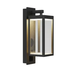 Lucande Aplique LED para exterior Ferdinand, antracita Altavoz