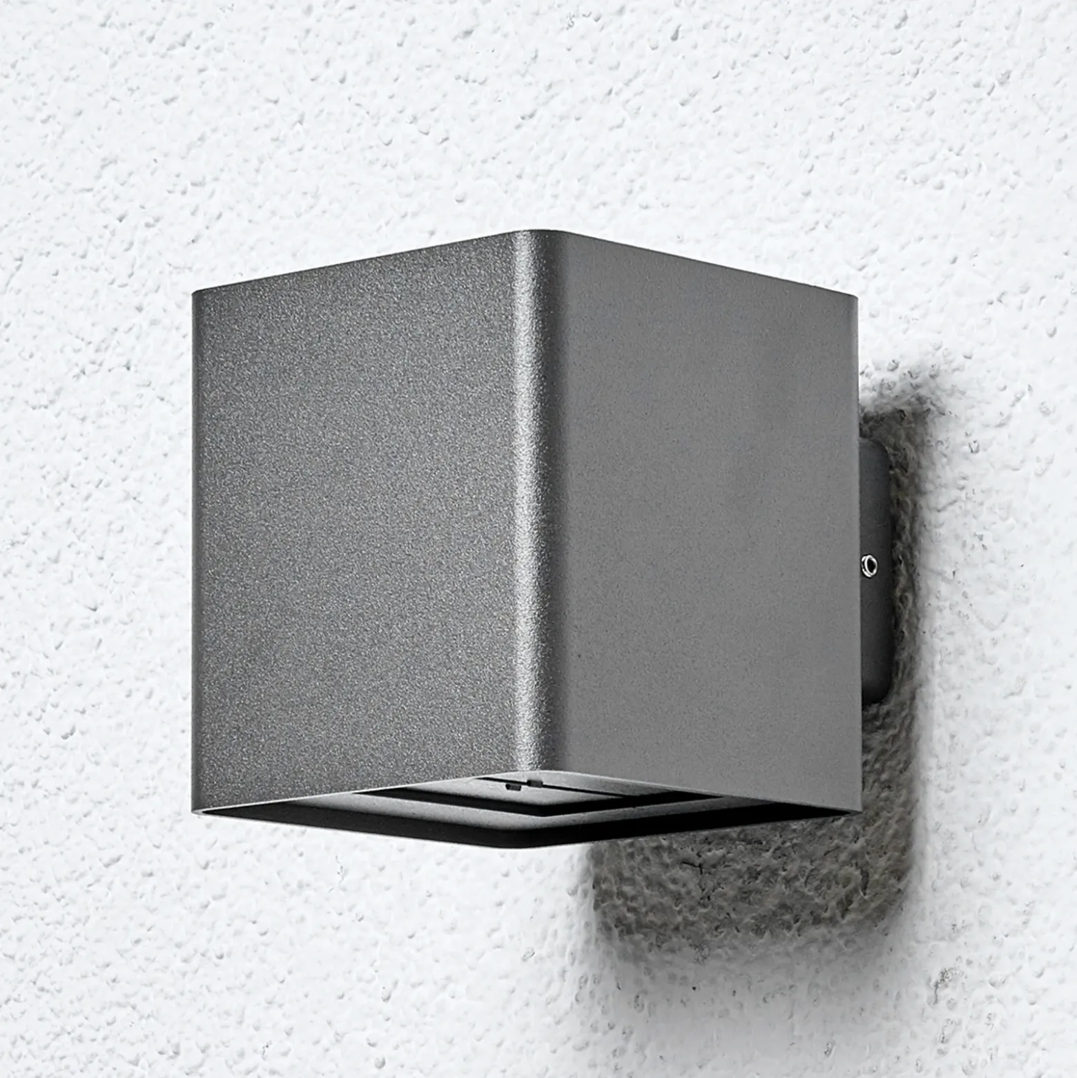Lucande Aplique LED para exterior Aaron, antracita, IP54, arriba/abajo