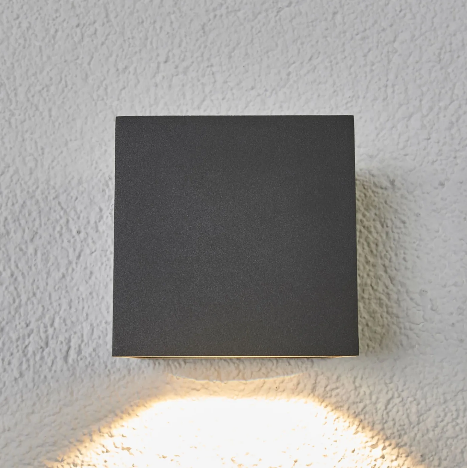 Lucande Aplique LED para exterior Merjem, 12 cm, down, IP54