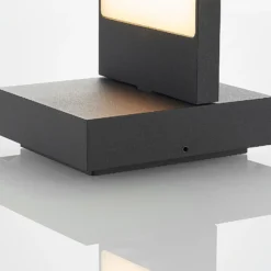 Lucande aplique LED para exterior Silvan, antracita, IP65, 14 cm