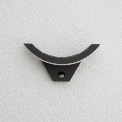 Lucande aplique LED para exterior Half, sensor, antracita, IP54