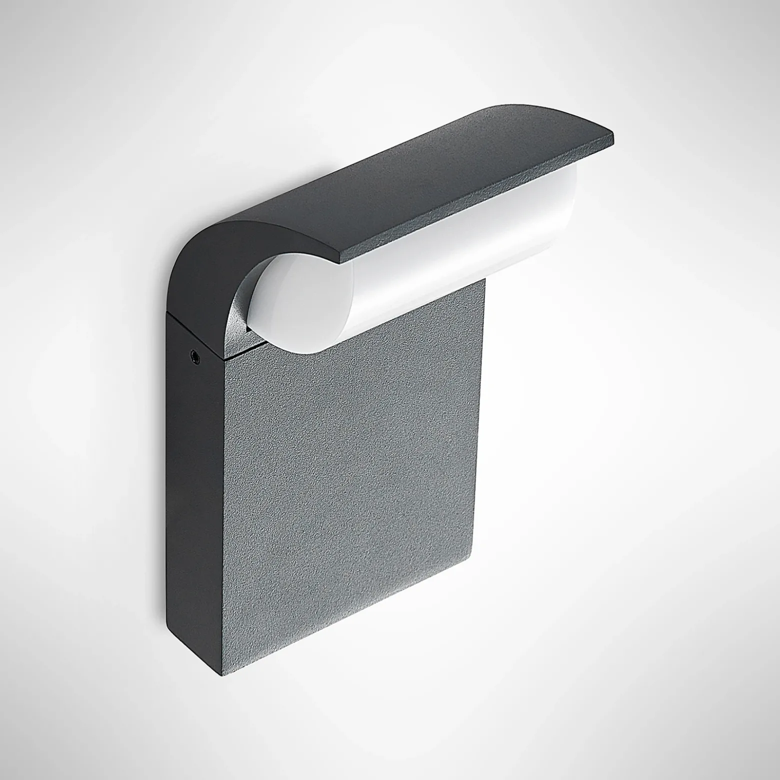Lucande Aplique LED para exterior Tinna, 20 cm, antracita, IP65