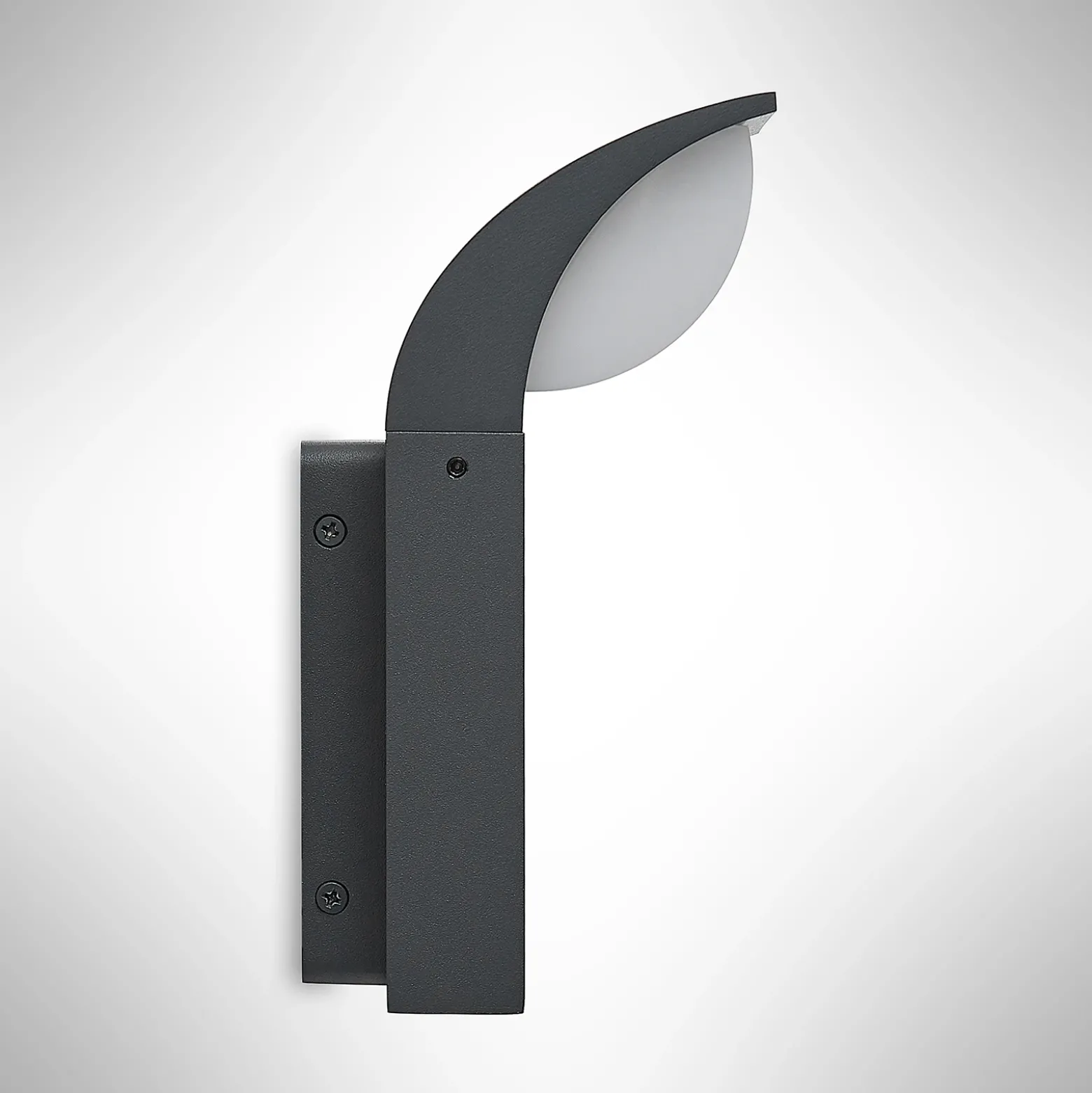 Lucande Aplique LED para exterior Tinna, 20 cm, antracita, IP65