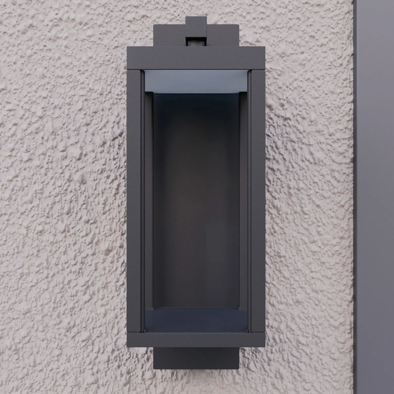 Lucande Aplique LED para exterior Ferdinand, set de 2, gris, 38 cm