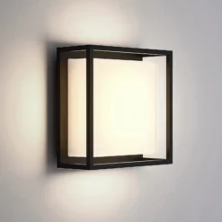Lucande Aplique LED para exterior Ilirian, antracita, aluminio, 25 cm