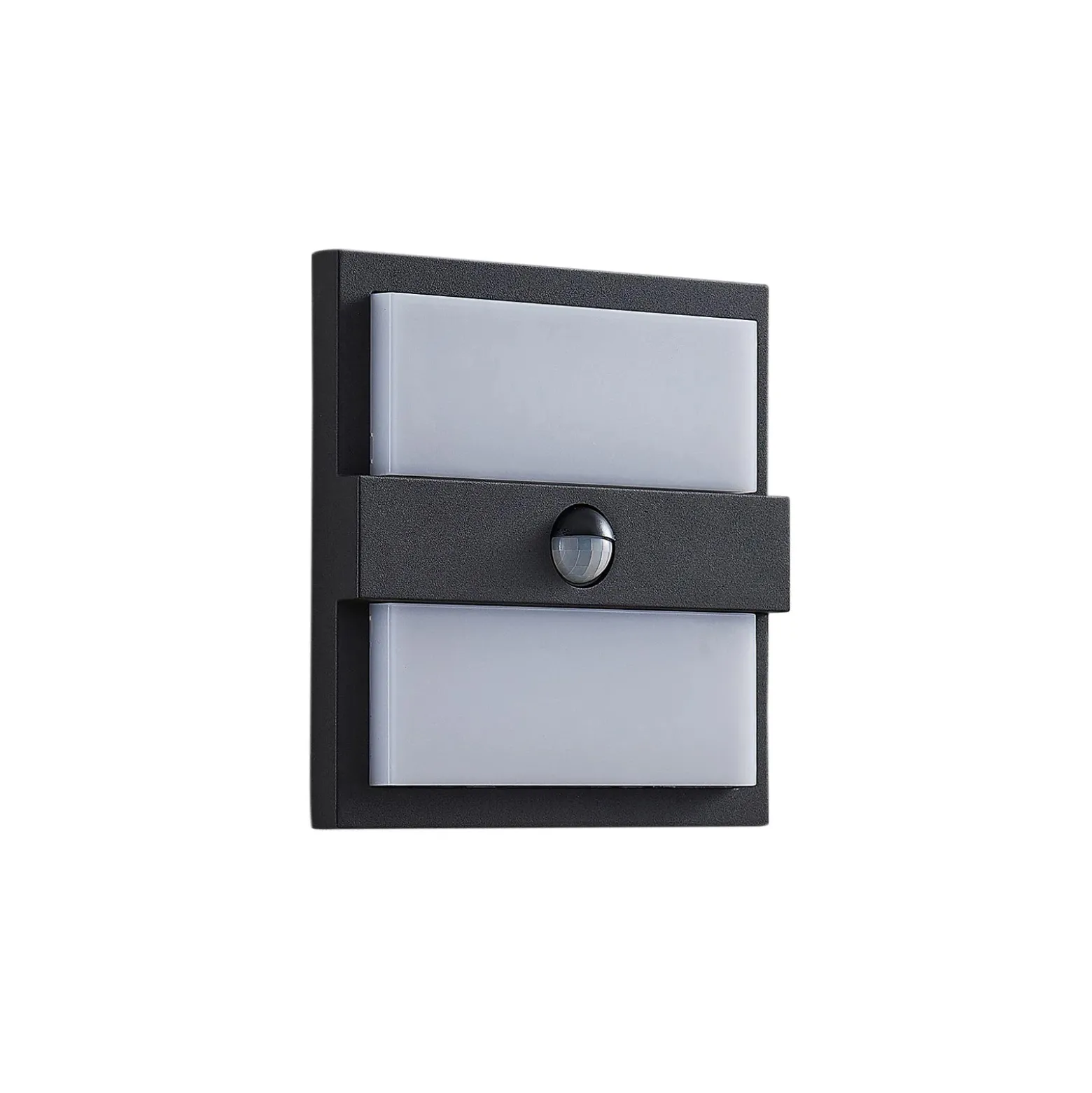 Lucande Aplique LED para exterior Gylfi, 20 cm, negro, sensor