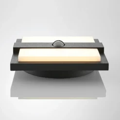 Lucande Aplique LED para exterior Gylfi, 20 cm, negro, sensor