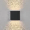 Lucande Aplique LED para exterior Trixy, antracita, metal, IP54