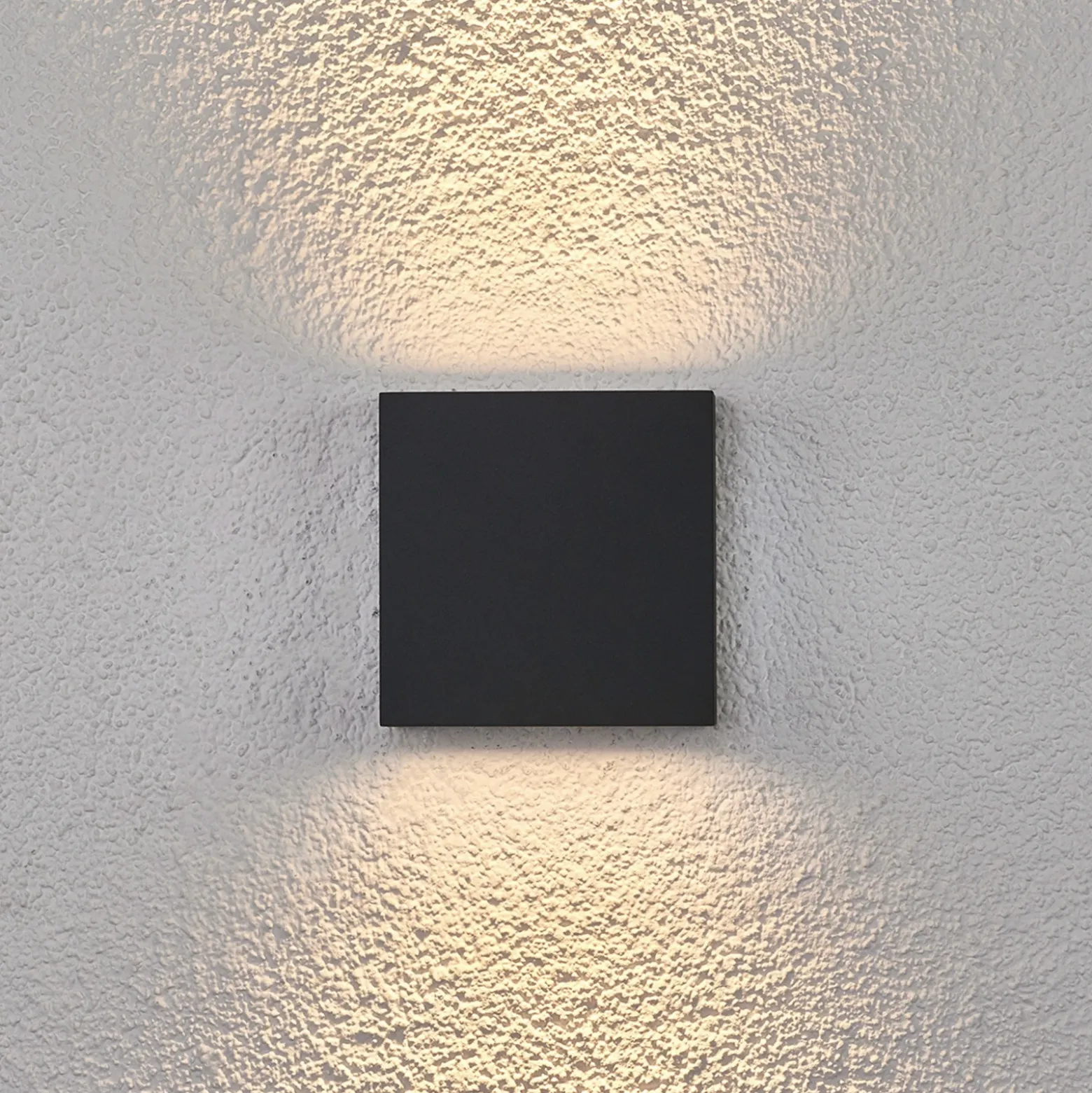 Lucande Aplique LED para exterior Trixy, antracita, metal, IP54