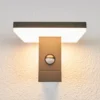 Lucande Aplique LED para exterior Olesia, 15 cm, sensor, IP54