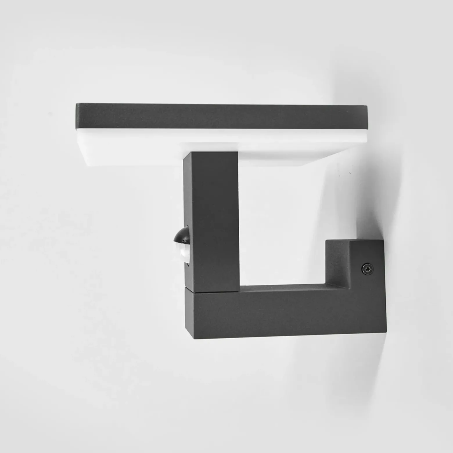 Lucande Aplique LED para exterior Olesia, 15 cm, sensor, IP54