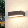 Lucande Aplique LED para exterior Lissi, 21 cm, antracita, IP54