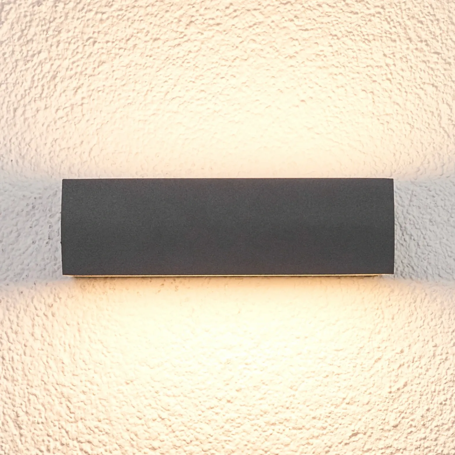 Lucande Aplique LED para exterior Lissi, 21 cm, antracita, IP54