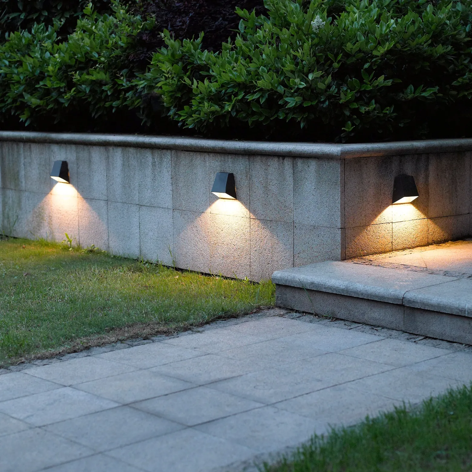 Lucande aplique LED para exterior Hanno, antracita, metal, IP54