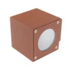 Lucande Aplique LED para exterior Jarno, óxido, metal, 9 cm