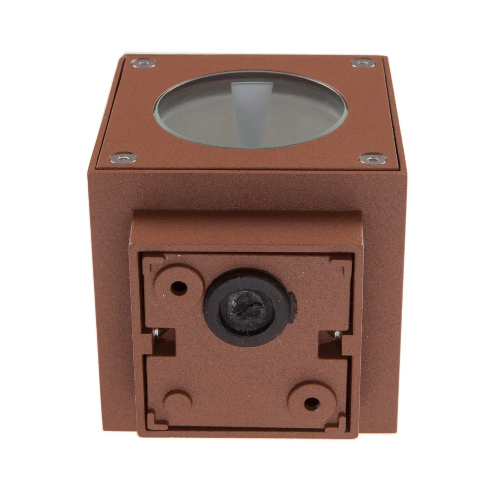 Lucande Aplique LED para exterior Jarno, óxido, metal, 9 cm