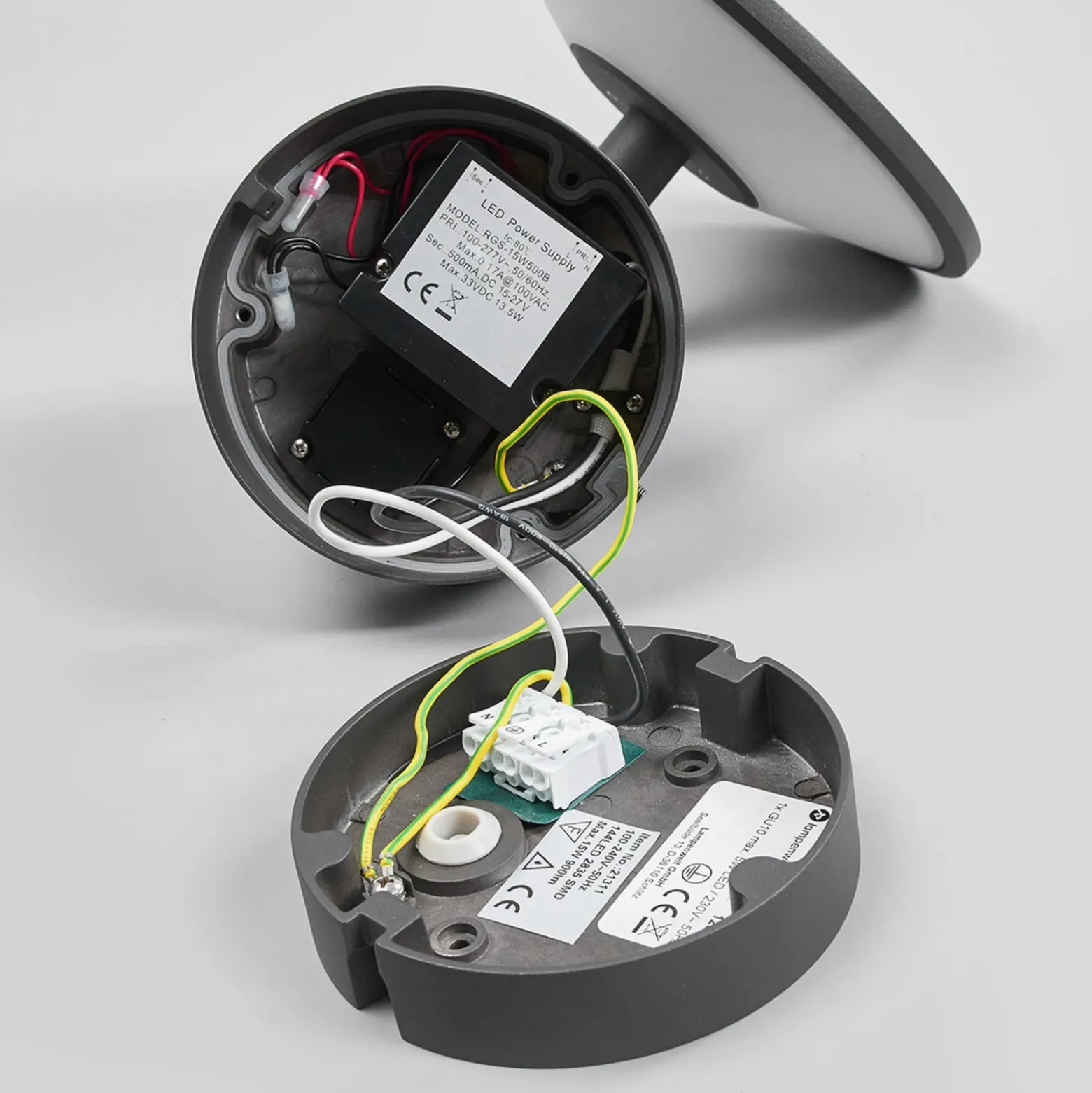 Lucande Aplique LED para exterior Fenia, sensor, IP54, antracita