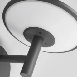 Lucande Aplique LED para exterior Fenia, sensor, IP54, antracita