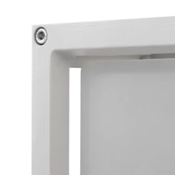 Lucande Aplique para exterior Aurelien, blanco, cristal, 12,5 cm, IP54
