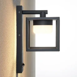 Lucande aplique para exterior Timio, downlight, sensor, GX53, IP44